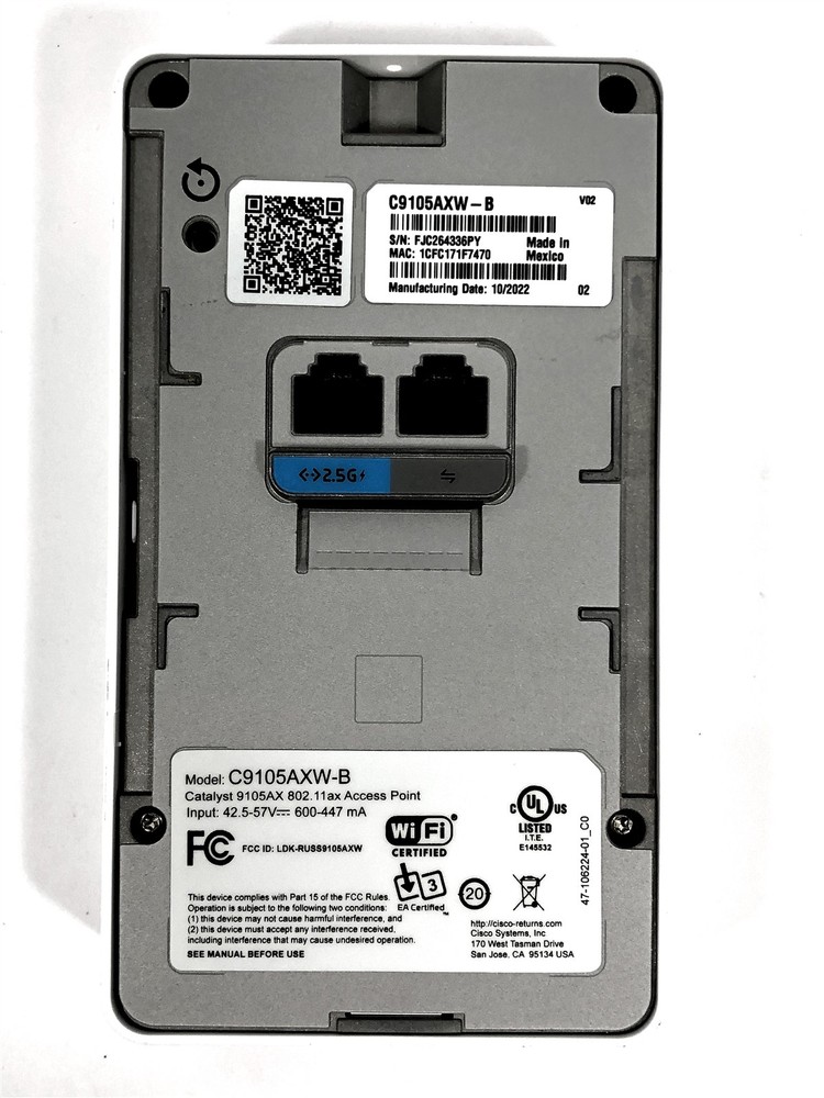 Cisco C9105AXW-B Catalyst 9105AX 802.11ax Access Point