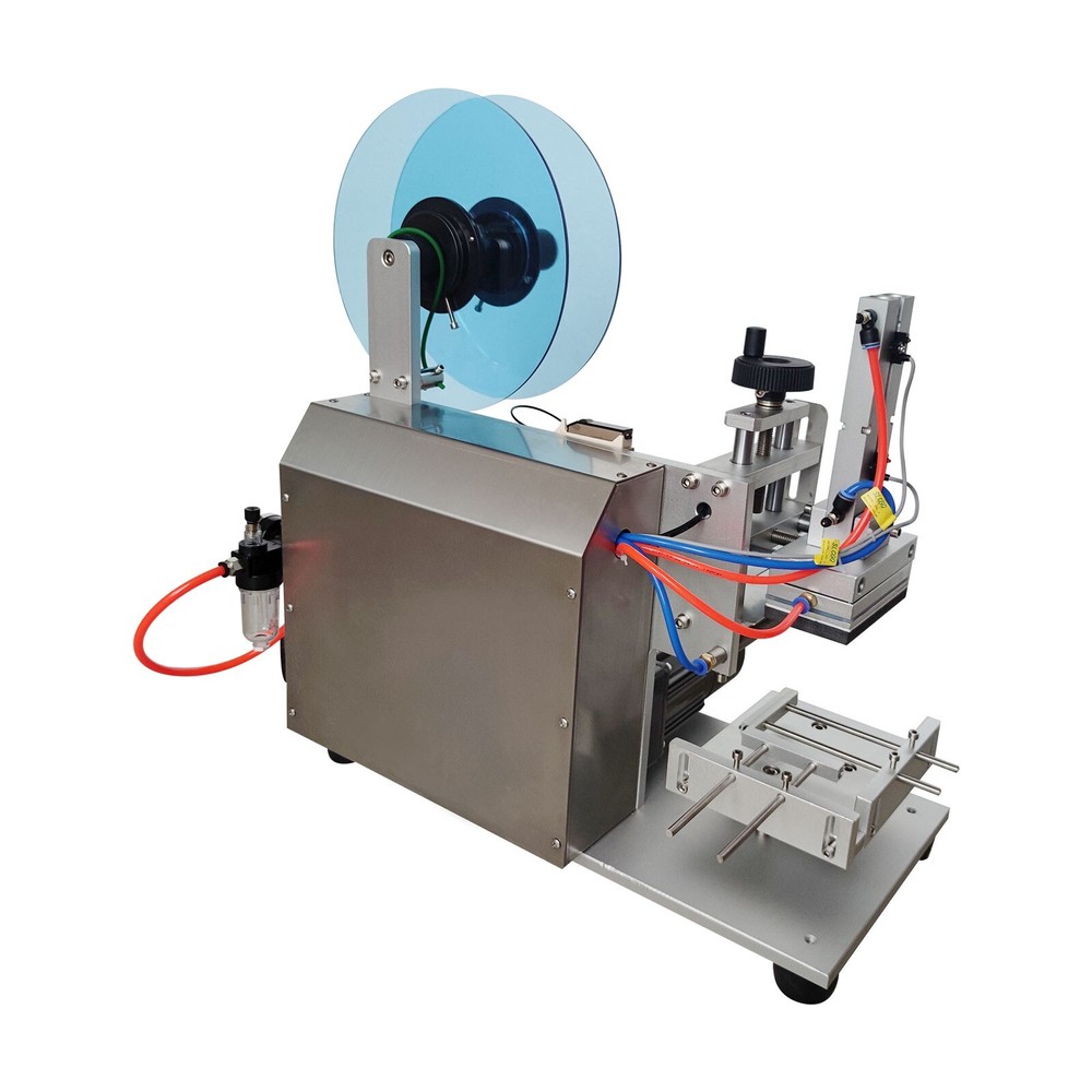 Semi-auto Flat Surface Labeller Square Bottle Labelling Machine Tags Stick Mark