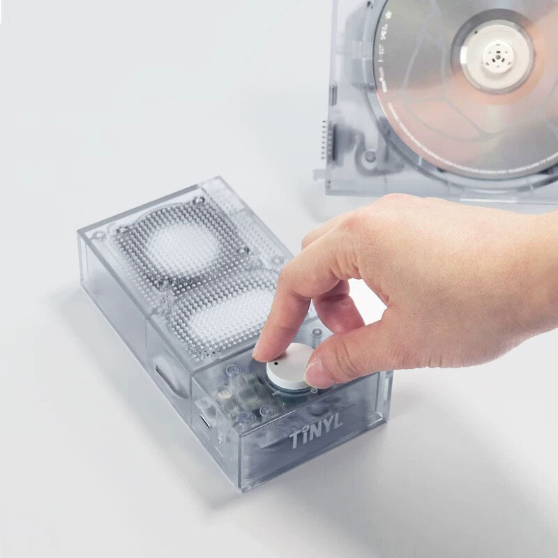 TINYL SPLIT 3-IN-1 HiFi Magnetic Retro Split CD Player 5W Bluetooth Speaker tp1