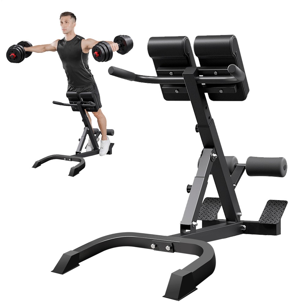 Fold Roman Chair Back Extension Bench Adjustable Angle Abdominal Exercise