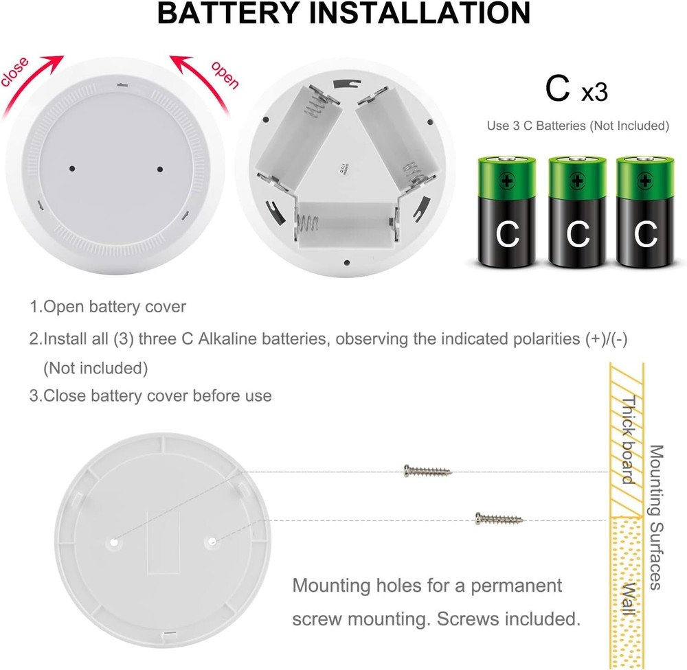 BIGMONAT Battery Operated Shower Light with Motion Sensor Wireless Ceiling Light