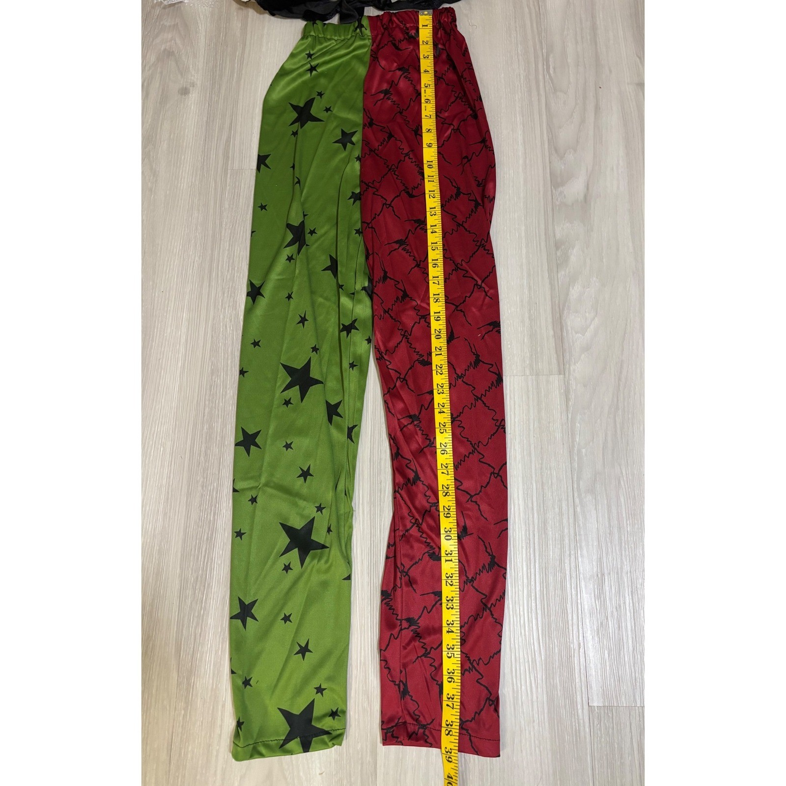 Rubies Evil Clown Costume Womens S Red Black Halloween Cosplay Dress Leggings