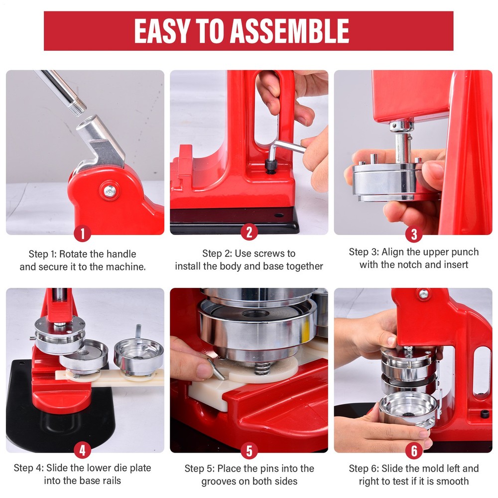 Button Maker Machine Multiple-Sizes - Button Pin Maker 1.25/2.25/3inch