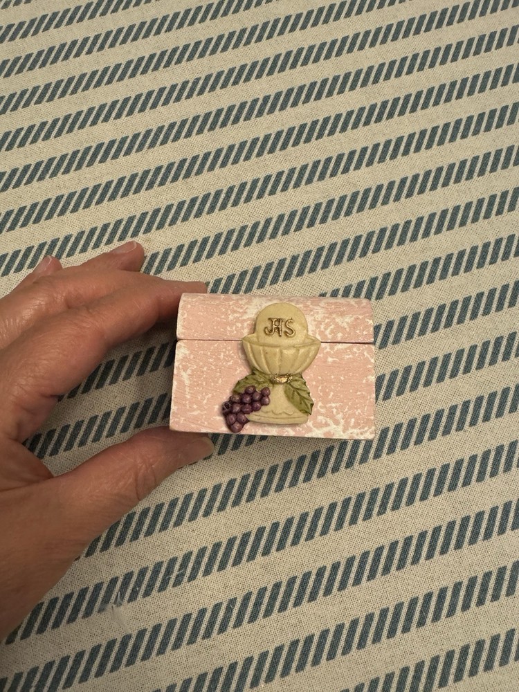 Wood First Communion Box