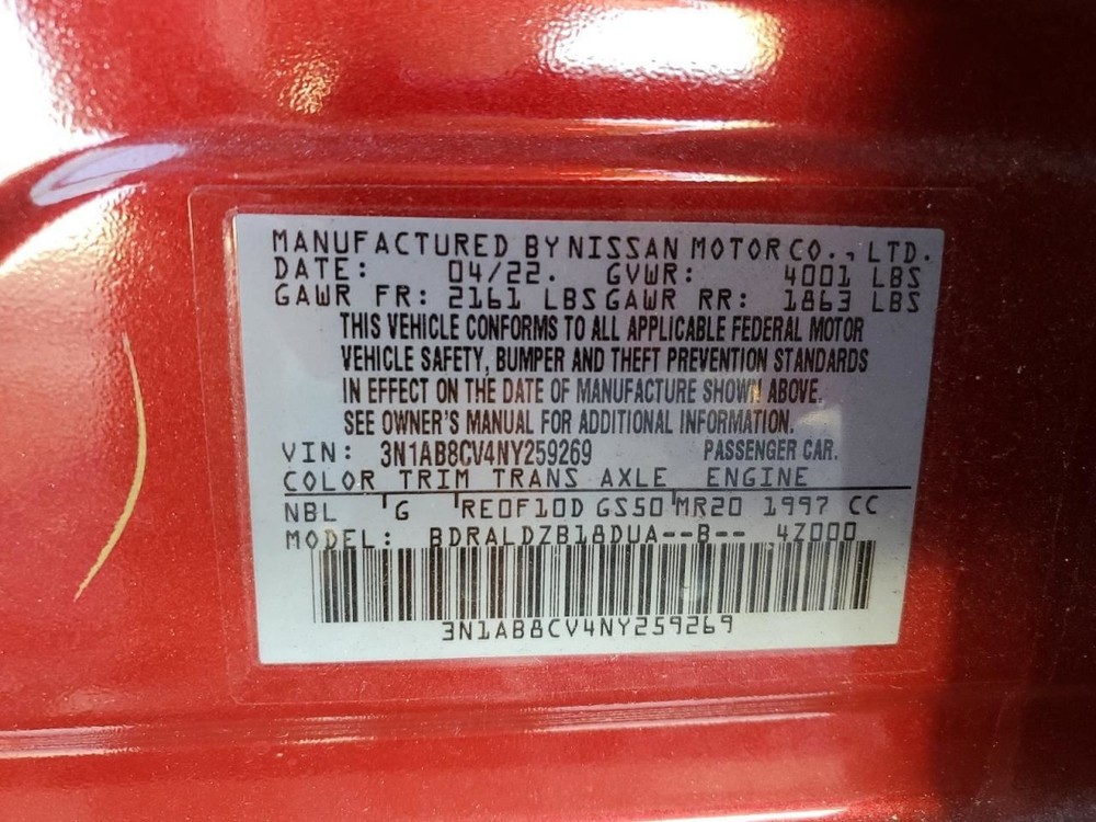 SENTRA 2022 Glove Box 4919150