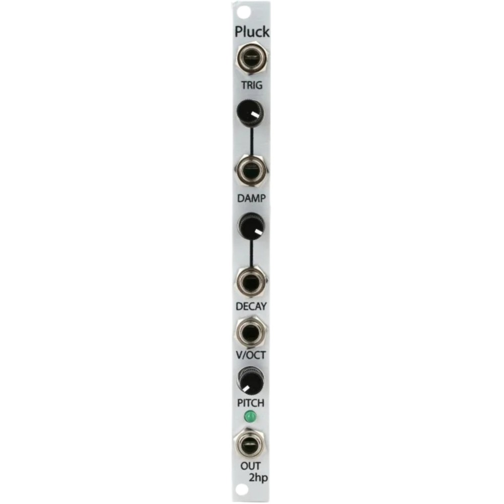 2hp Pluck Physical Modeling Synth Voice Eurorack Synth Module, Silver