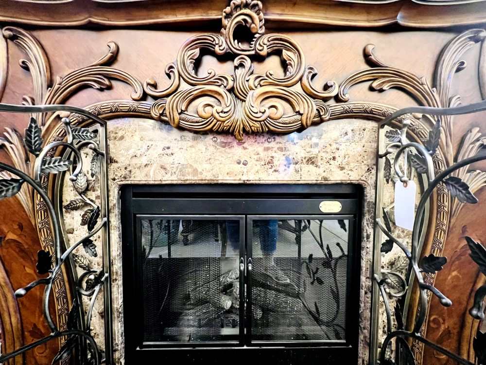 AICO by Michael Amini Palais Royale fireplace
