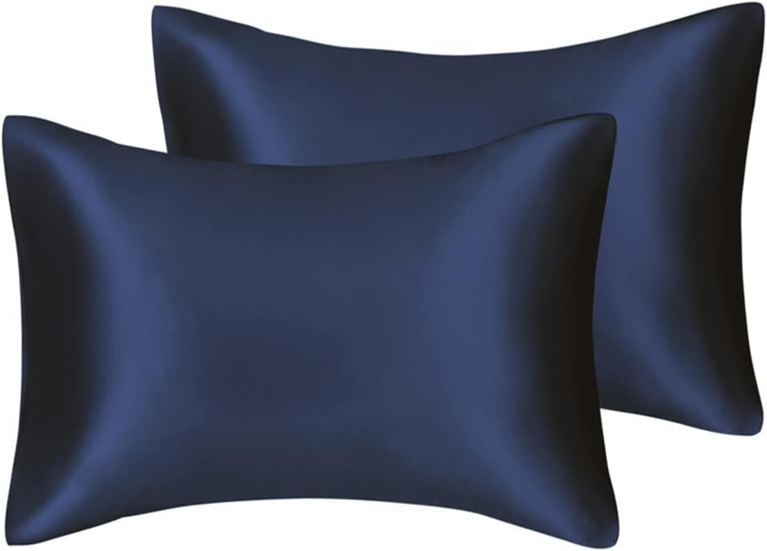 2 Satin Pillowcase with Zipper Silky Satin for Hair & Skin ALL COLORS ALL SIZES