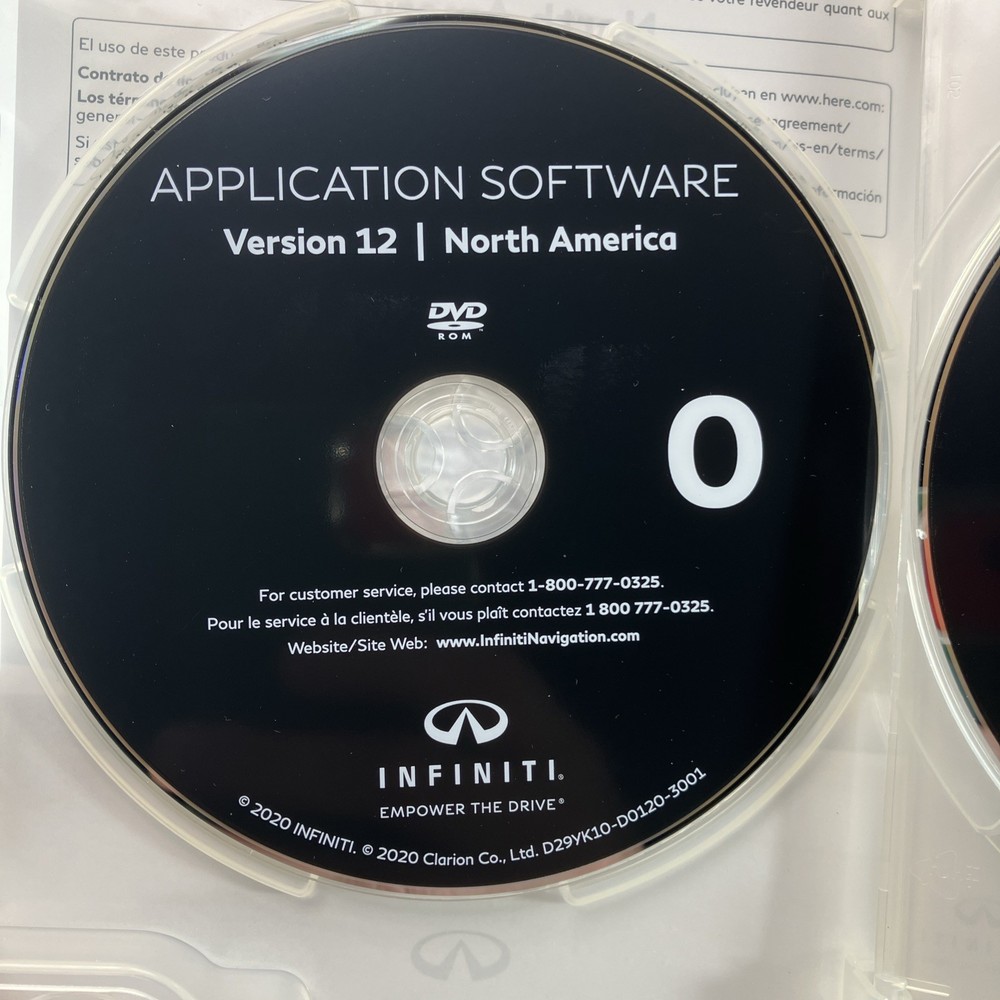 Infiniti Navigation System Map Version 12 North America 2020 Sealed