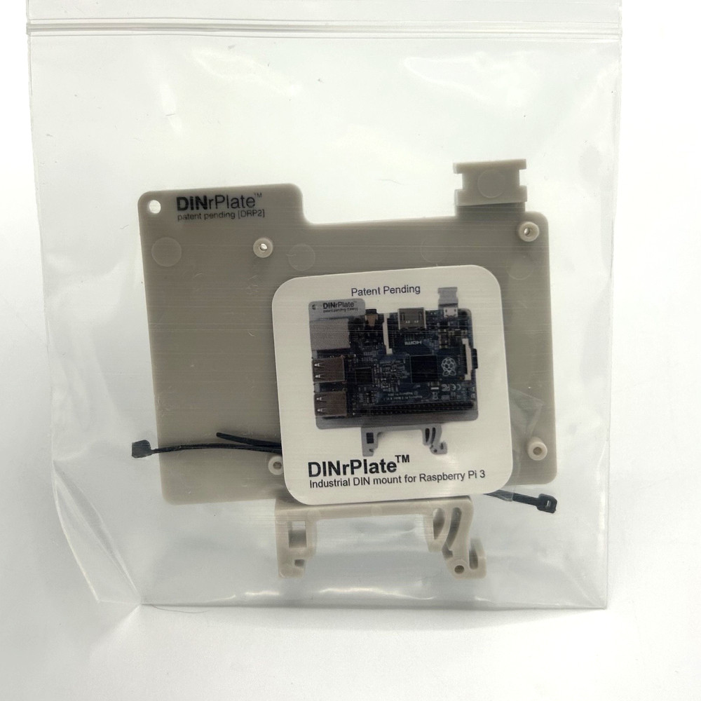 DinrPlate - Industrial DIN Mount for Raspberry Pi 3
