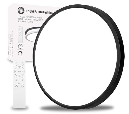 20" Dimmable LED Flush Mount Ceiling Light Panel, 40W 4350LM, Adjustable Color 2