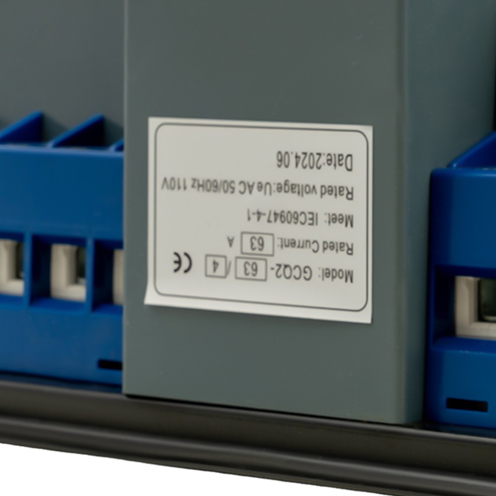 4P Dual Power Automatic Transfer Switch ATS CB level M6 Mini Change-over Switch