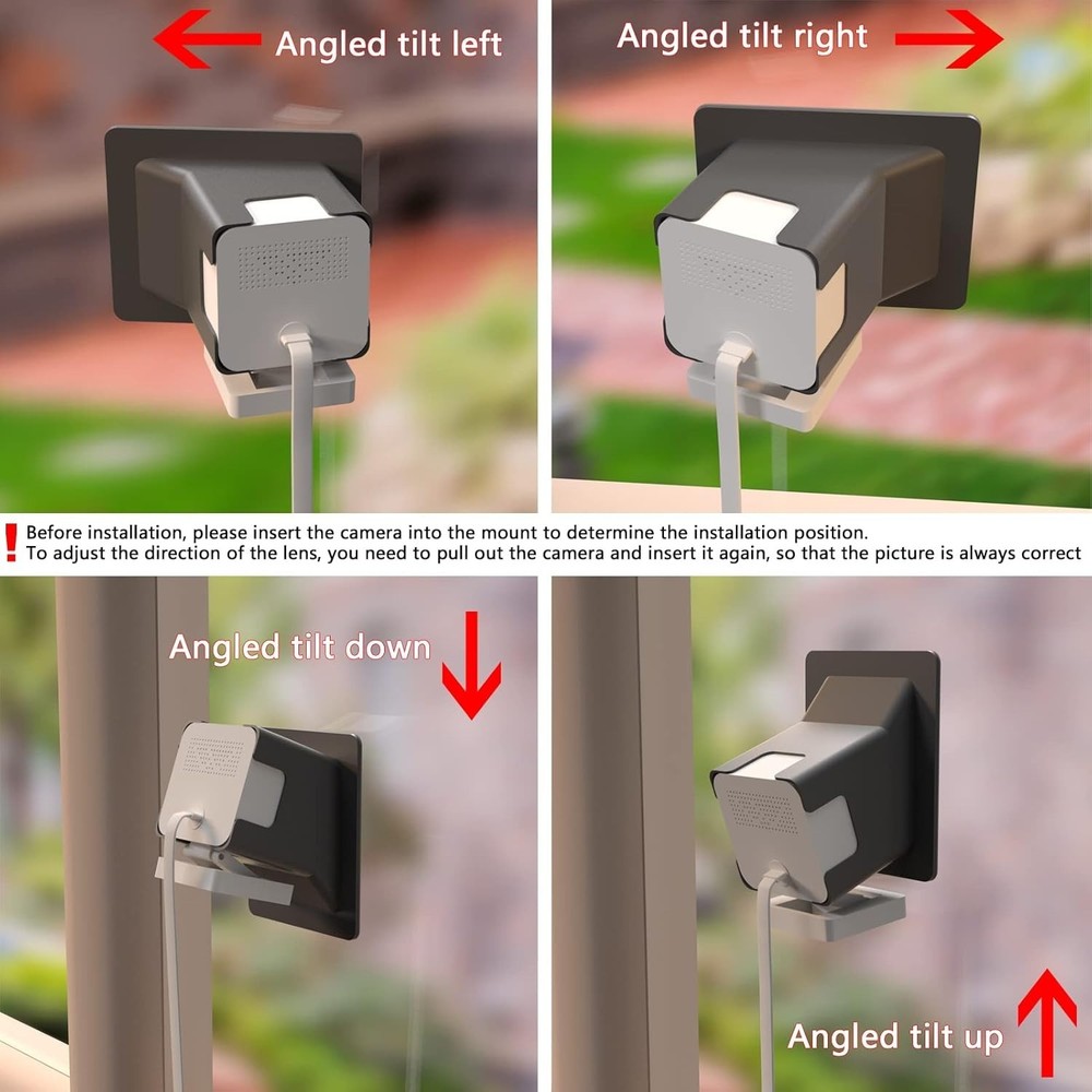 Transform Your Wyze Cam V3/V4 with 2 Pack Angled Window Mount - Easy Setup