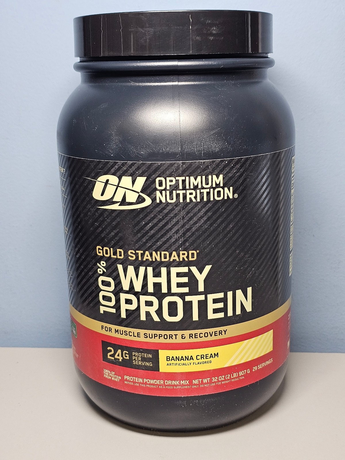 ON Optimum Nutrition Gold Standard 100% Whey Protein - Banana Cream -Exp 5/21/27