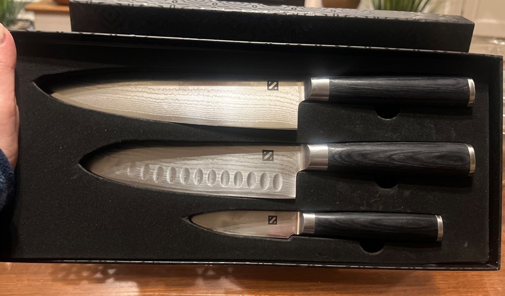 Zelancio 3 Piece High Quality Knife Set