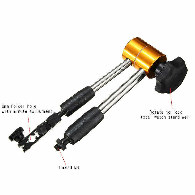 Universal Magnetic Metal Base Holder Stand Dial Test Indicator Flexible Tool Kit