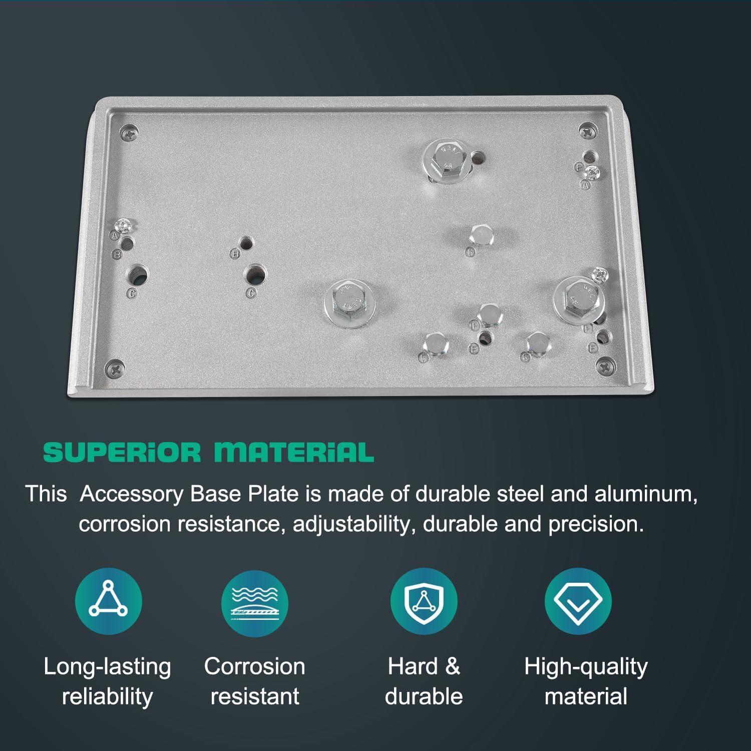 For RCBS Cast Aluminum 9282 Accessory Base Plate 3 Grey Shell Holder Accessory