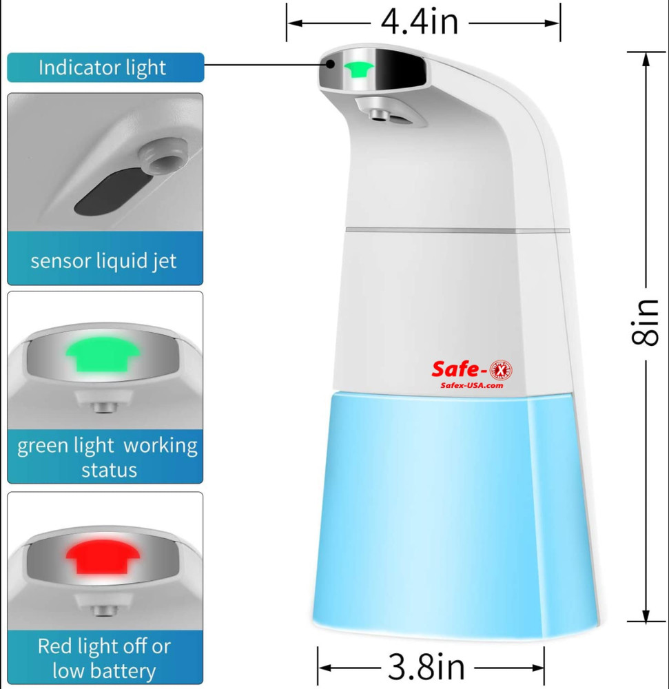 Safex Auto Sensor Soap Dispenser - 310 ML (2 Pack)