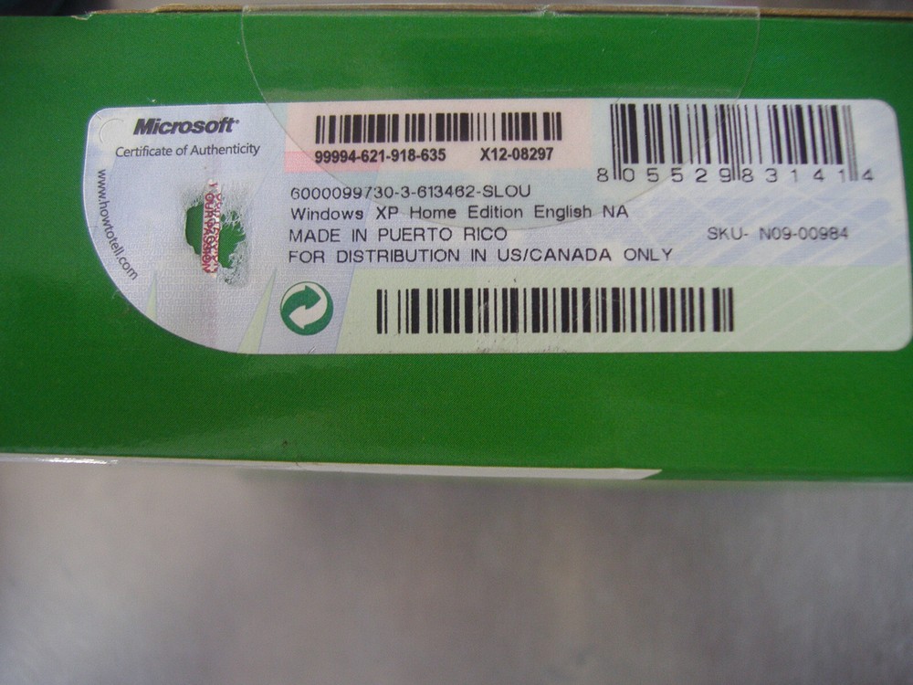 MICROSOFT WINDOWS XP HOME w/SP2 FULL OPERATING SYSTEM OS MS WIN =SEALED BOX=