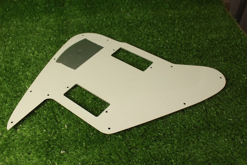 Pickguard For Gibson Non Reverse Firebird Toggle V2 w Screen Logo Parchment