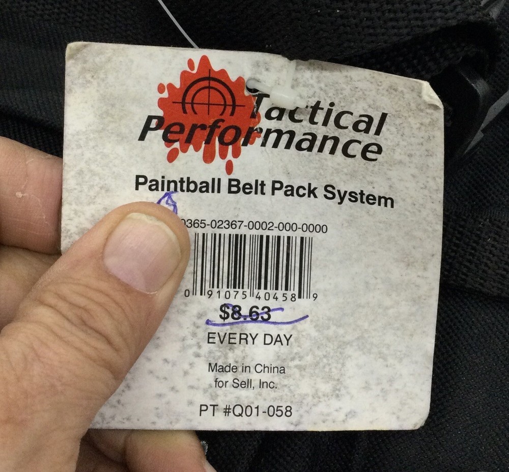 Tactical Performance Paintball Belt Pack System, New Old Stock
