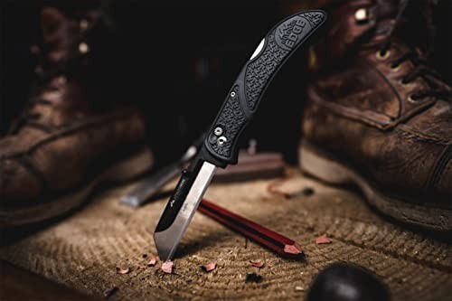 3" Razor-Work Folding Utility Knife - Replaceable Blades, Pocket Clip, 3X Sharp