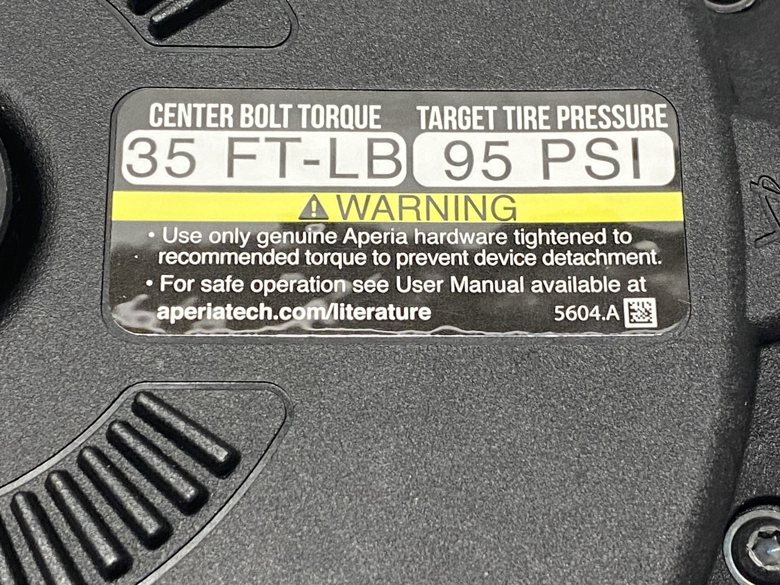 Aperia Halo 95 PSI TPMS Tire Inflator Monitoring System HA-4095H