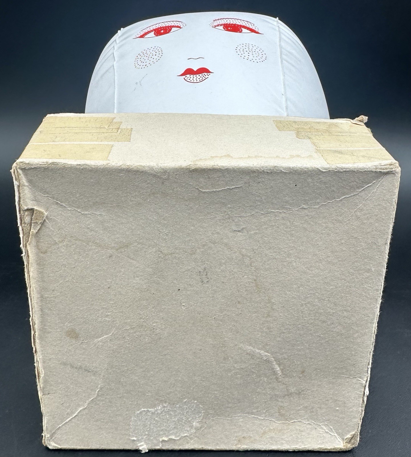 Vintage Inflatable Mannequin Woman Head Blow Up Wig Hat Rest Stand Dan Dee Japan