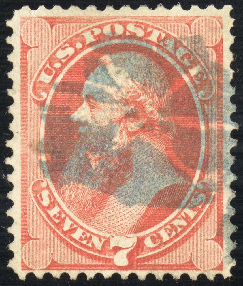 US Stamps # 138 Used VF Strong Color And Grill Scott Value $525.00