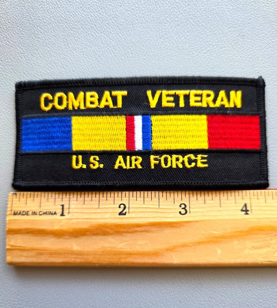 COMBAT VETERAN  U.S. AIR FORCE Embroidered Patch NEW!