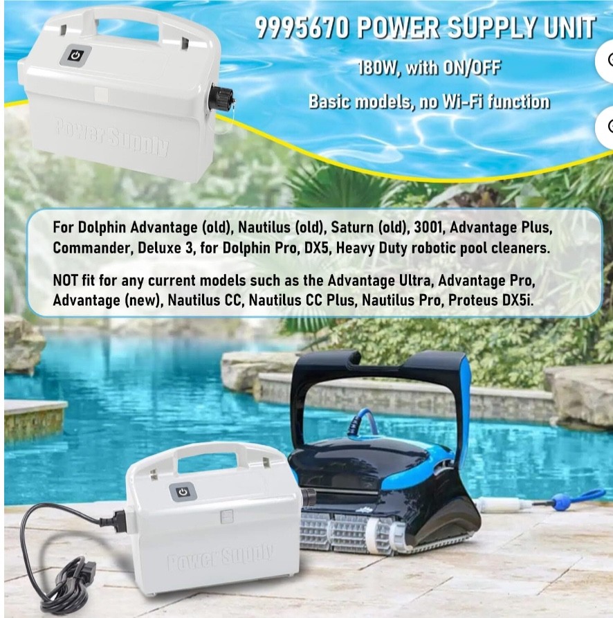 9995670 -Power Supply Unit - Dolphin Robotic Pool Cleaners Basic Models-NEW