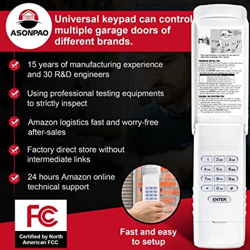 G940EV-P2 940EV-P2 940EV Universal Wireless Keypad Keyless Entry for Chamberlain