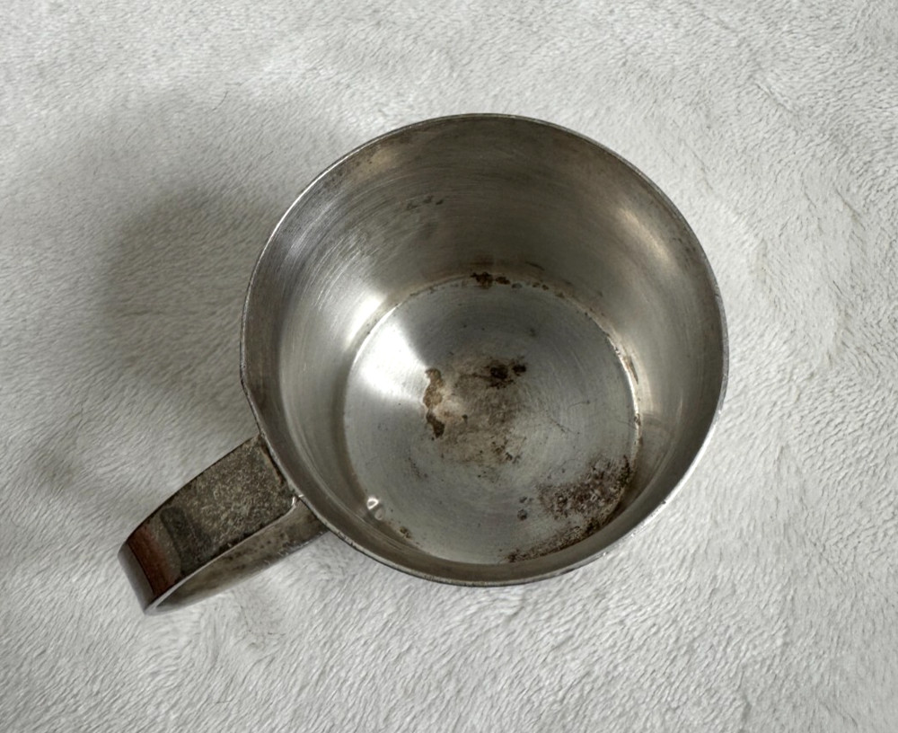 Vintage Angora Silver Plated on Copper Baby Lamb Cup England