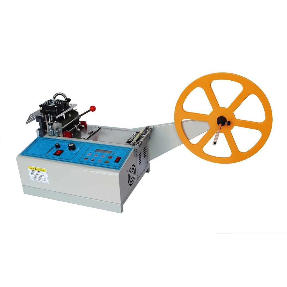 220V Hot Cold Automatic Belt Tape Cutting Machine Textile Cutter Digital Display