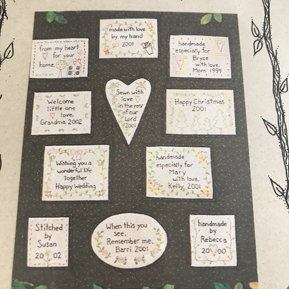 BAREROOTS Quilt Stitchery Labels #77 By