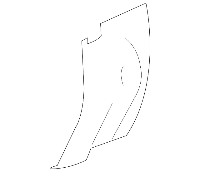 Genuine GM Driver Side Quarter Outer Panel Protector 20951963