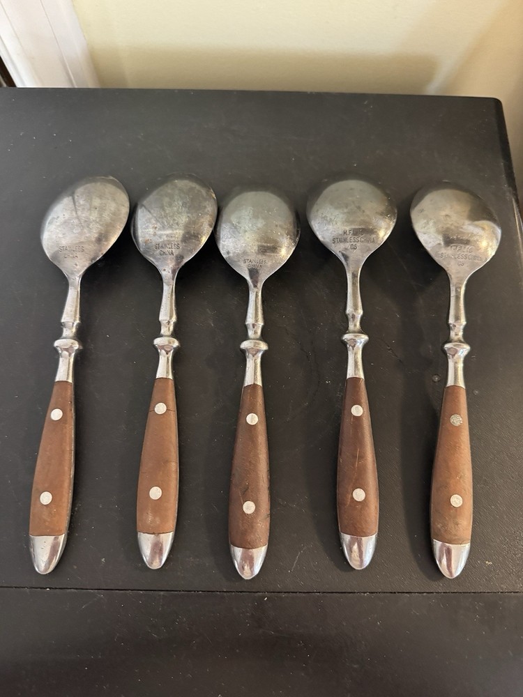 Wood grain Brown 25pcs Flatware