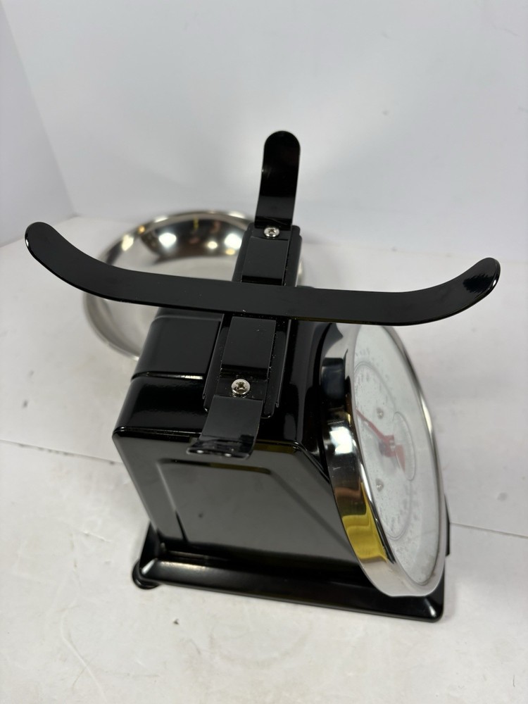 Simple and Exquisite Kitchen Metal Mechanical Spring Scale Solid Color Black