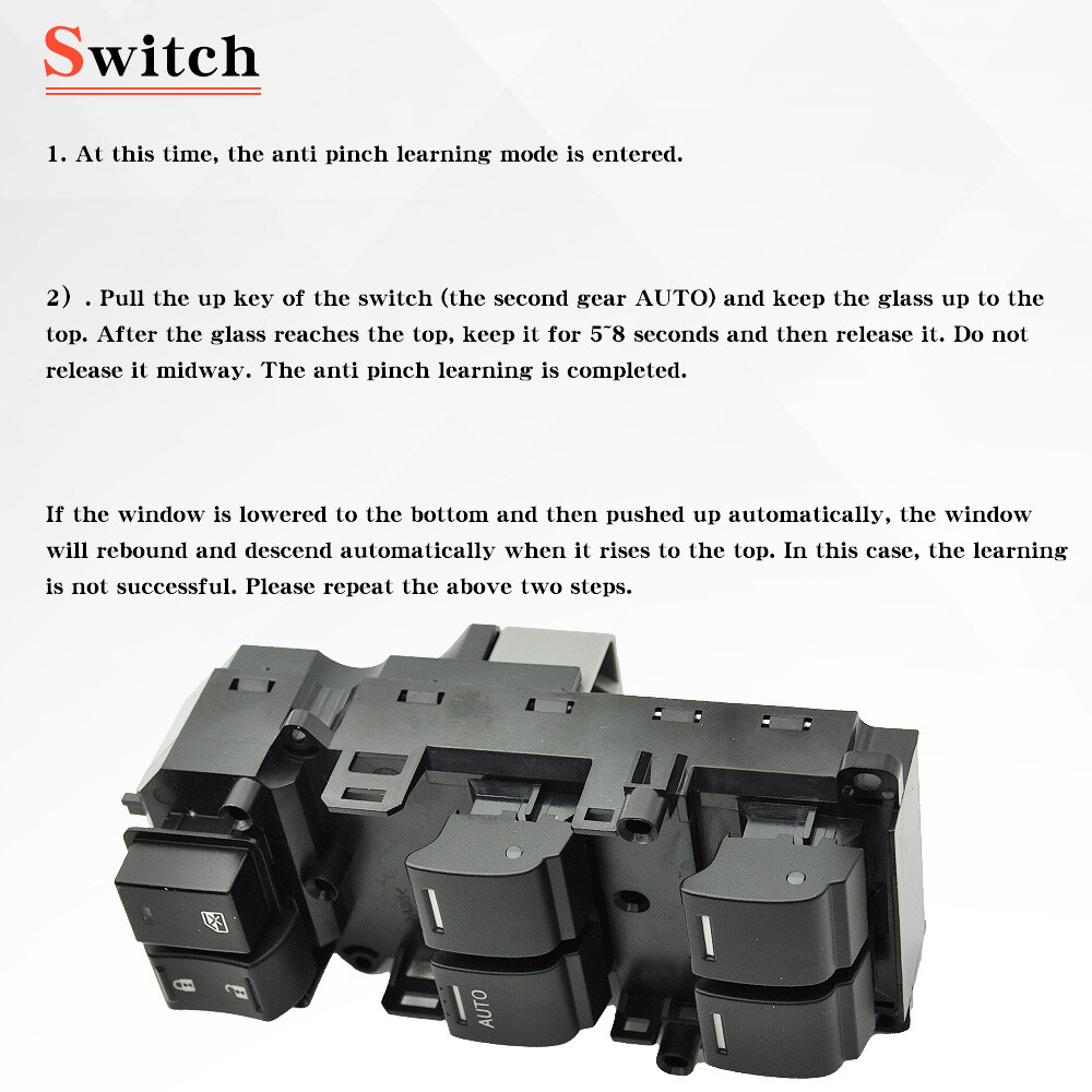 Master Power Window Switch For 2008-2012 Honda Accord Front Left Driver Side