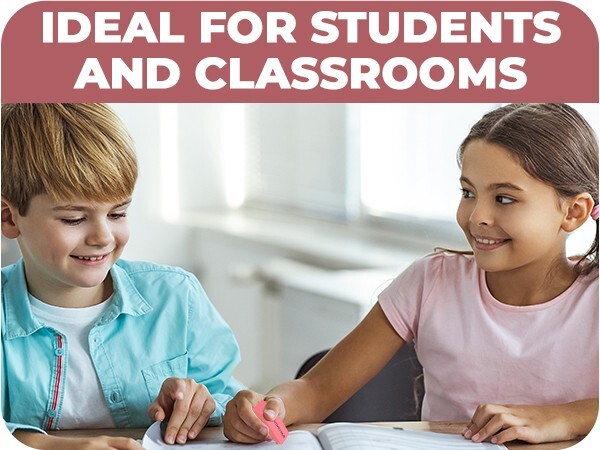 Pink Erasers Bulk - Latex Free - Smudge Resistant - Large Pink Eraser - Big Size