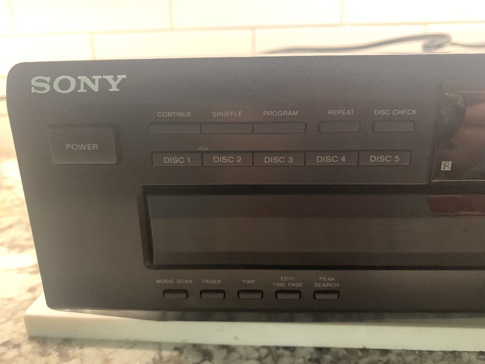 Sony CDP-CE415 Storage CD Control 5 Disc Changer Player W/remote & Cords In Box
