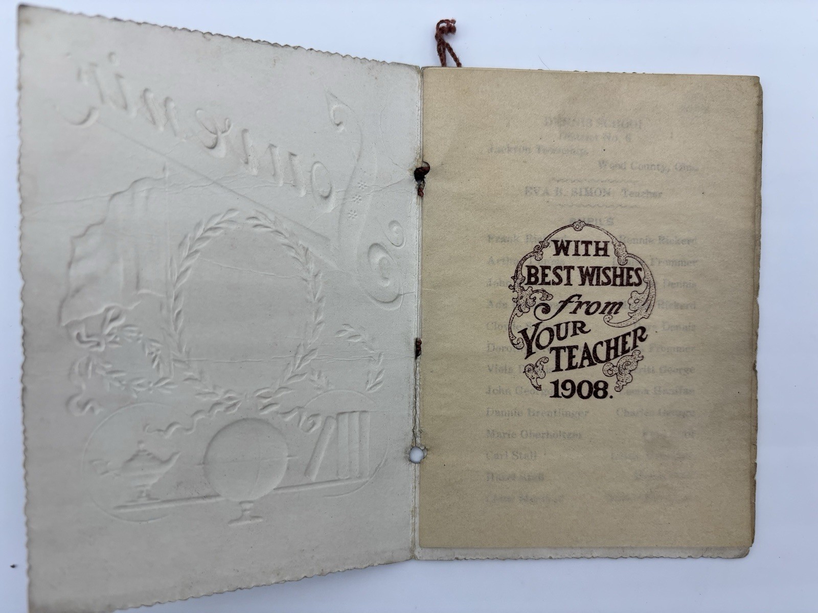 Antique 1905 1907 1908 School Souvenir Booklets Ohio Photos Student Names Lot