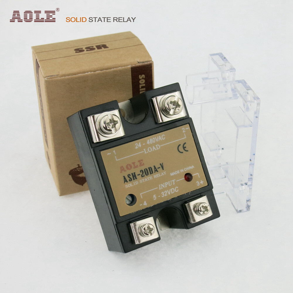 Single-phase solid state relay ASH-20DA-V built-in potentiometer 20A