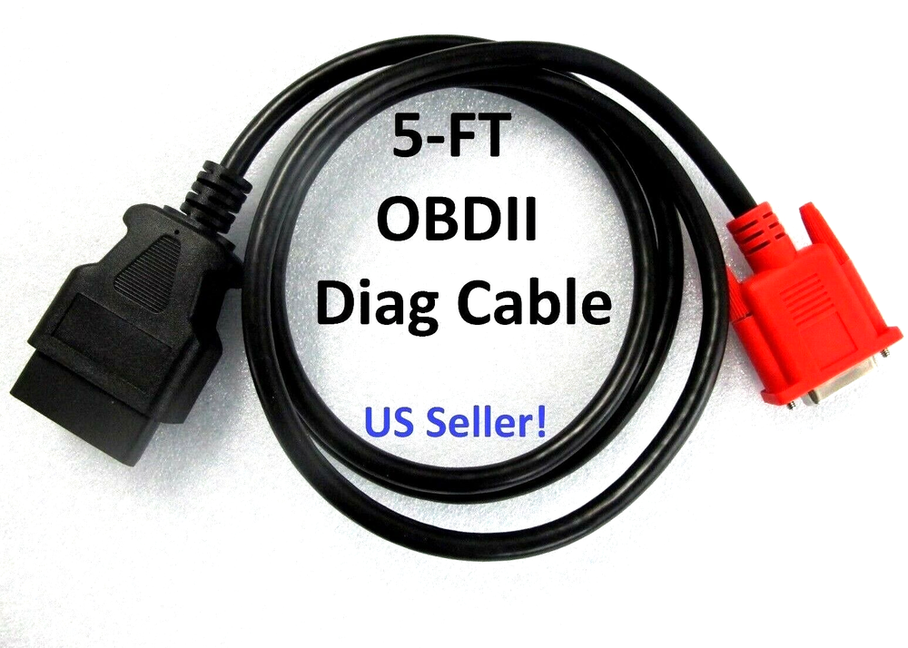 OBD2 OBDII Diag Cable for Launch Creader 129E, 129i and 129X Scanner Tool 5FT