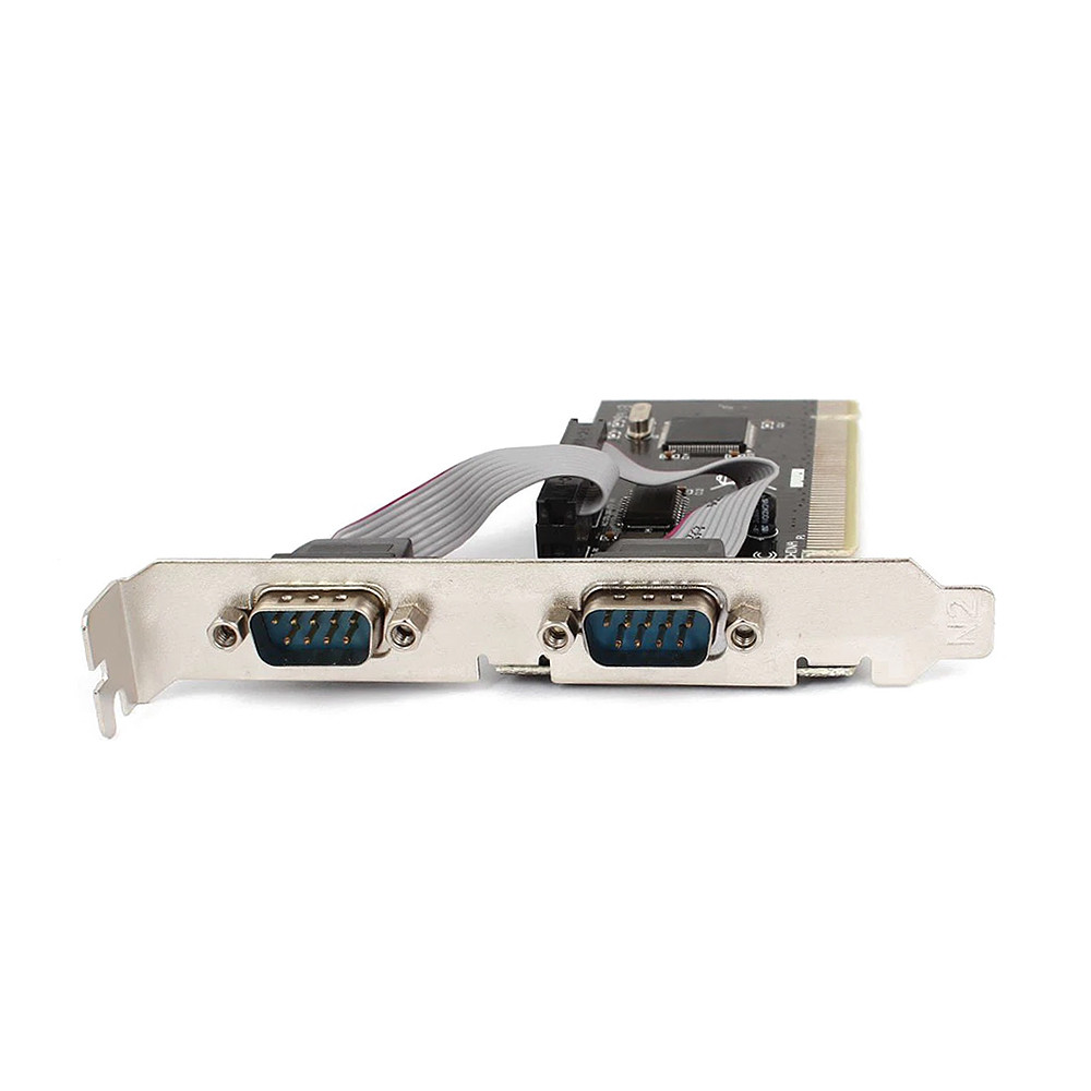 PCI 2 Port Serial RS232 DB9 Controller Adapter Card