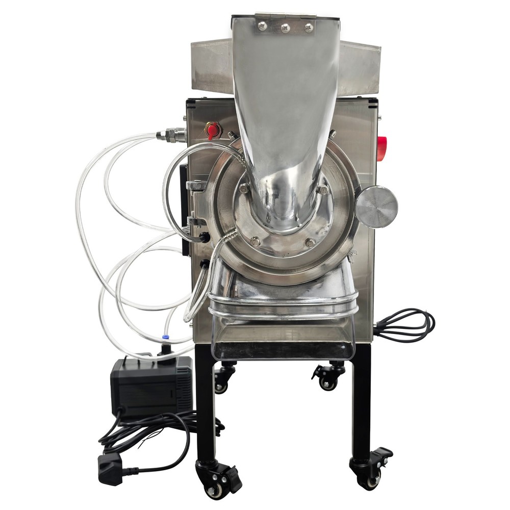 220V Horizontal Continuous Feeding Type Pulverizer Grinder Grain Mill Grinder