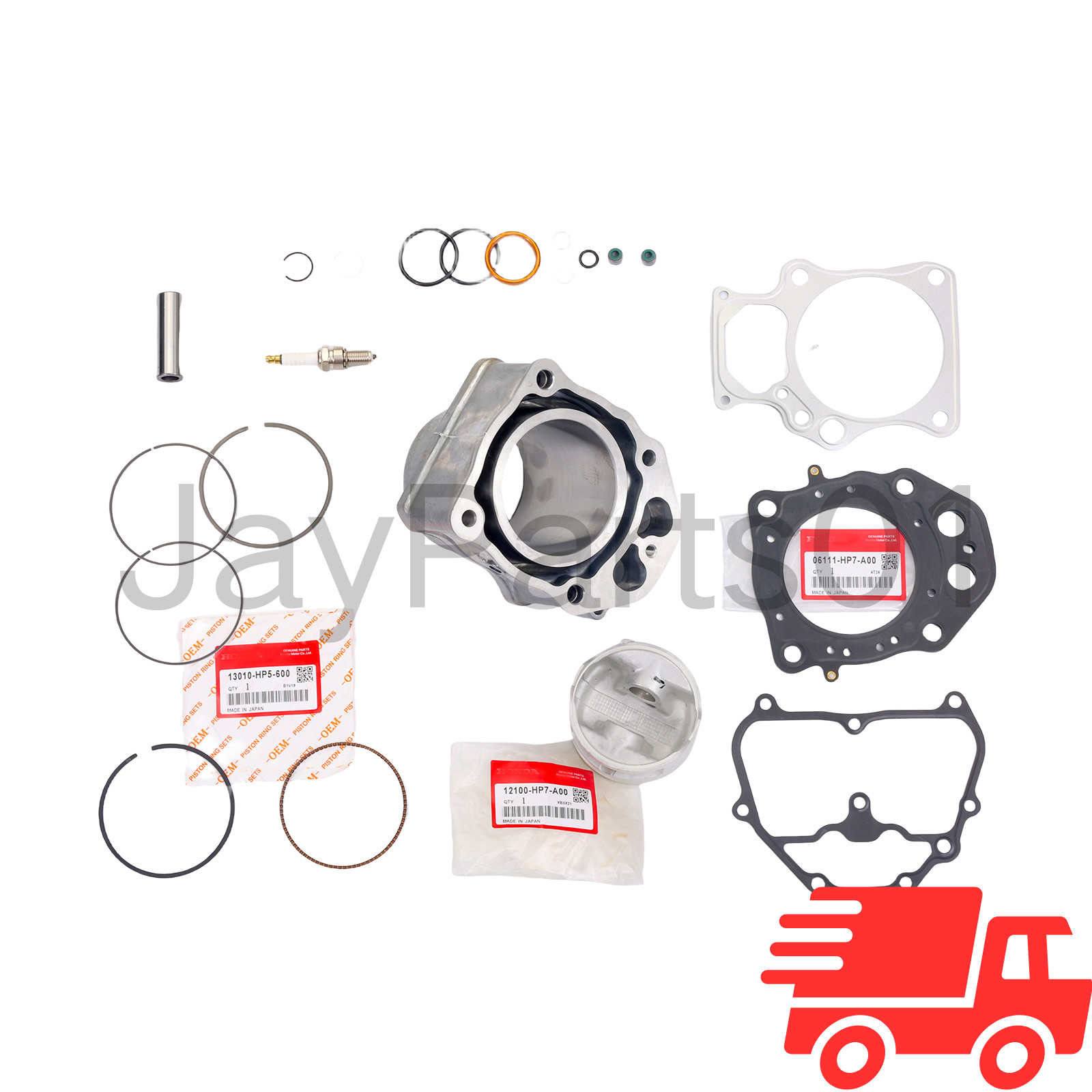 12100-HP7-A00 FOR TRX420 RANCHER HONDA 2009-2024 TOP END KIT W/ CYLINDER OEM