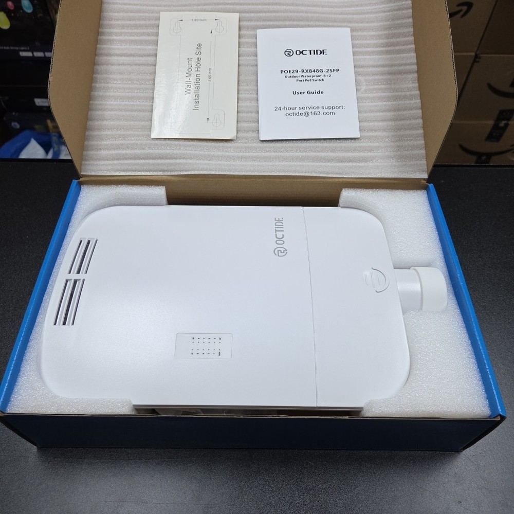 Octide Outdoor Weatherproof PoE Switch