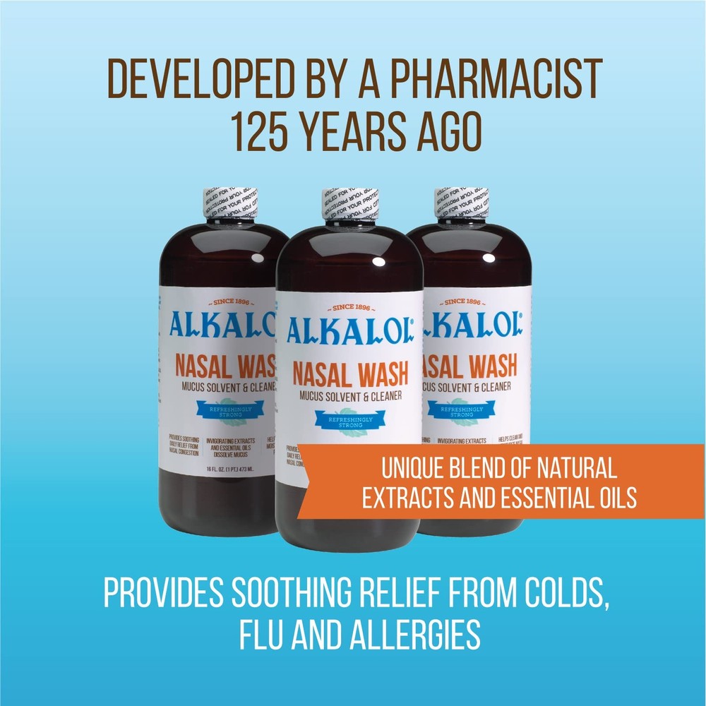 "Alkalol Solution Original Nasal Wash, 3 Count -16 fl oz"