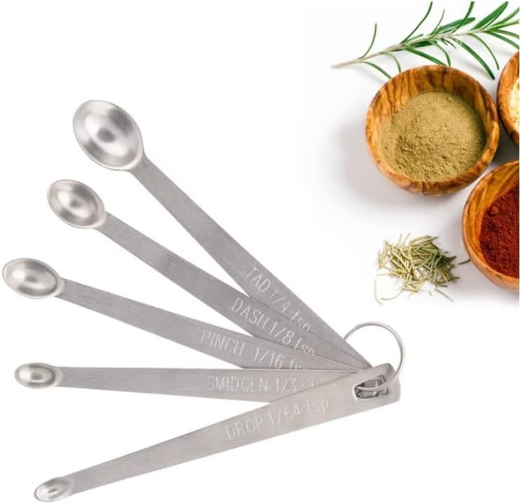 Mini Stainless Steel Measuring Spoons Set 5PCS